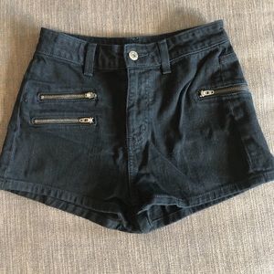 Carmar high waist zipper shorts
